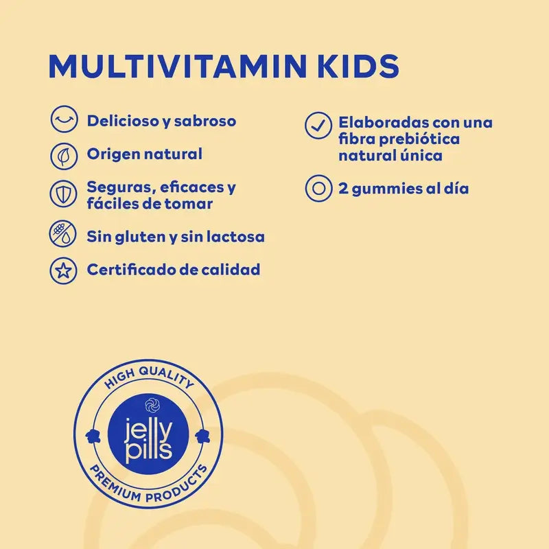 Pillole di gelatina multivitaminiche per bambini , 70 gommine