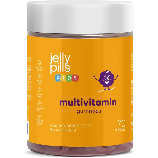 Pillole di gelatina multivitaminiche per bambini , 70 gommine