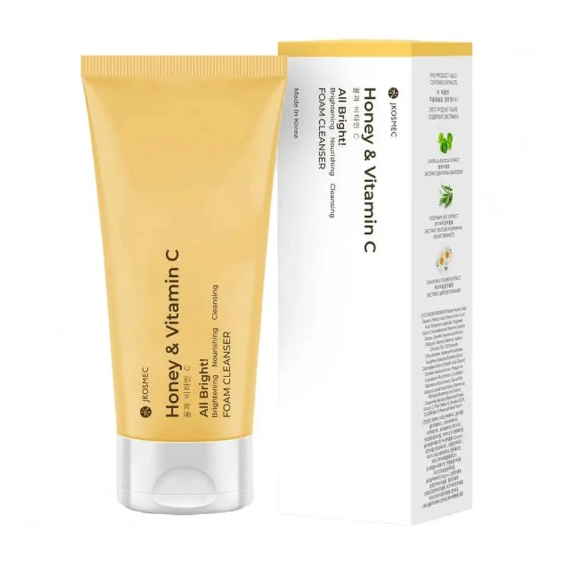 Jkosmec All Bright Miele e Vitamina C Schiuma Detergente , 180 ml