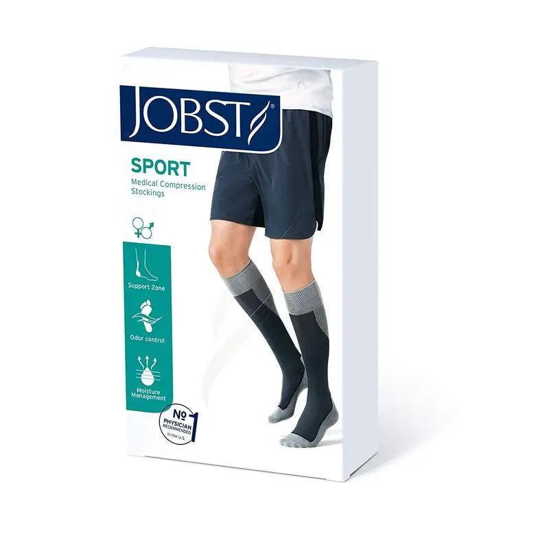 Jobst Sport Socks, Pink/Grey, Size Xl, 15-20 Mmhg
