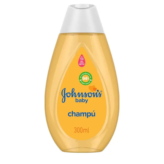Johnson's Baby Classic Gold Shampoo, Capelli morbidi, lucenti e sani, per tutta la famiglia, uso quotidiano, 300 ml