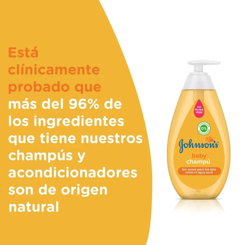 Johnson'S Baby Classic Shampoo, Capelli morbidi, lucenti e idratati, 750ml