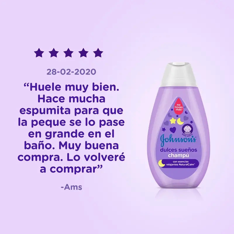 Johnson'S Baby Sweet Dreams, Shampoo rilassante Naturalcalm, Lavanda e Camomilla, 500 ml