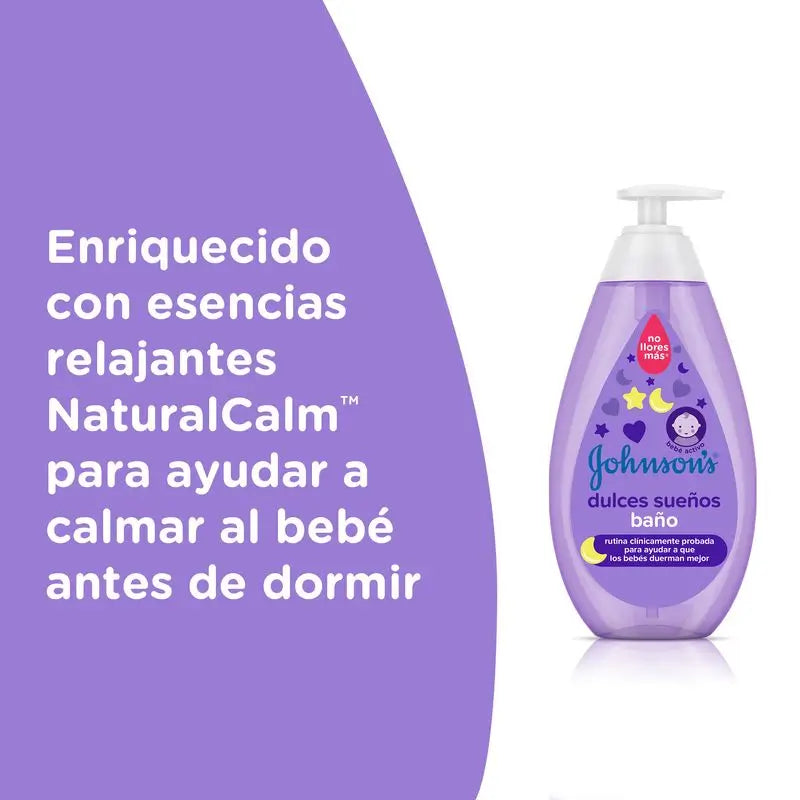 Johnson's Baby Sweet Dreams Gel da bagno per la cura della pelle, uso quotidiano, 750 ml