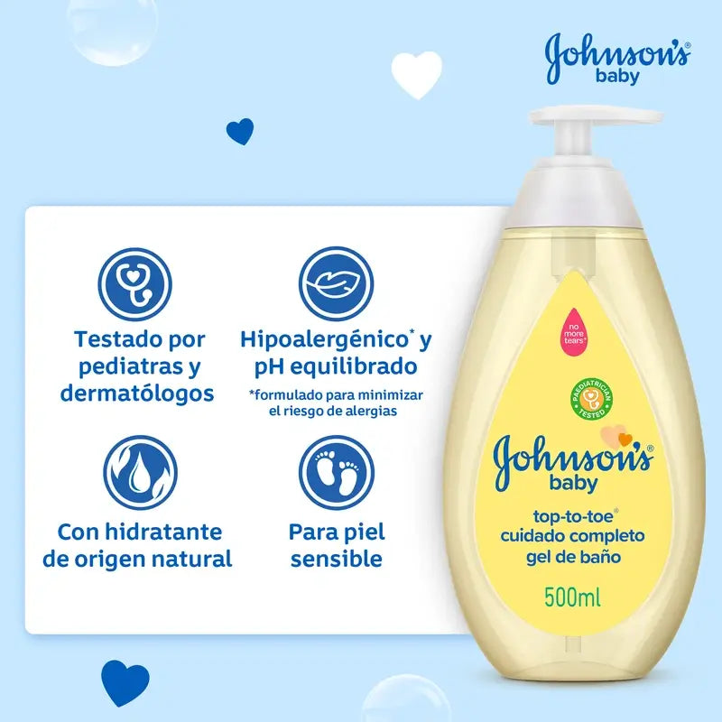 Johnson's Baby Complete Care Gel da bagno, 500 ml