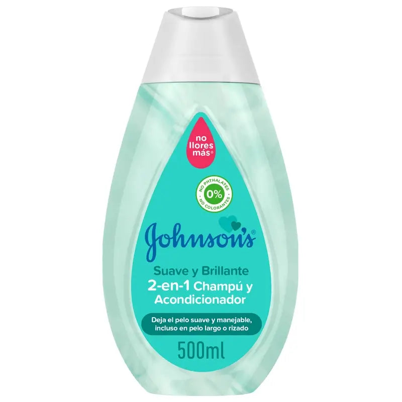 Johnson'S Baby Soft & Shiny 2 In 1 Shampoo e Balsamo, 500ml