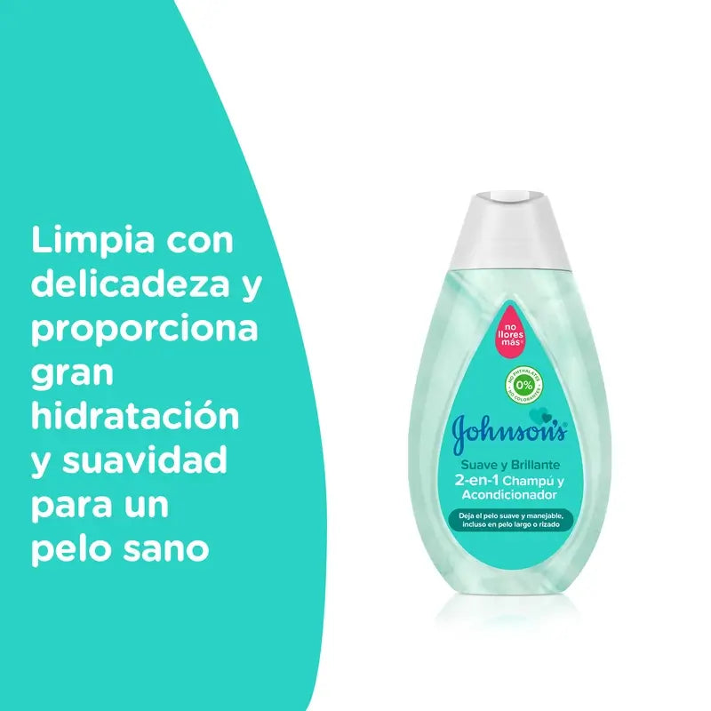 Johnson'S Baby Soft & Shiny 2 In 1 Shampoo e Balsamo, 500ml