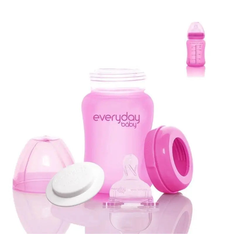 Joykids biberon di vetro 150 ml fucsia Thermos Everyday Baby
