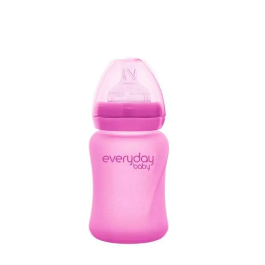 Joykids biberon di vetro 150 ml fucsia Thermos Everyday Baby