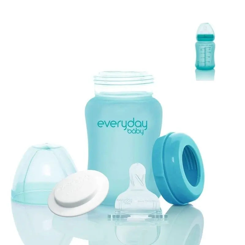 Joykids Bottiglia di vetro 150Ml Turchese Thermos Everyday Baby