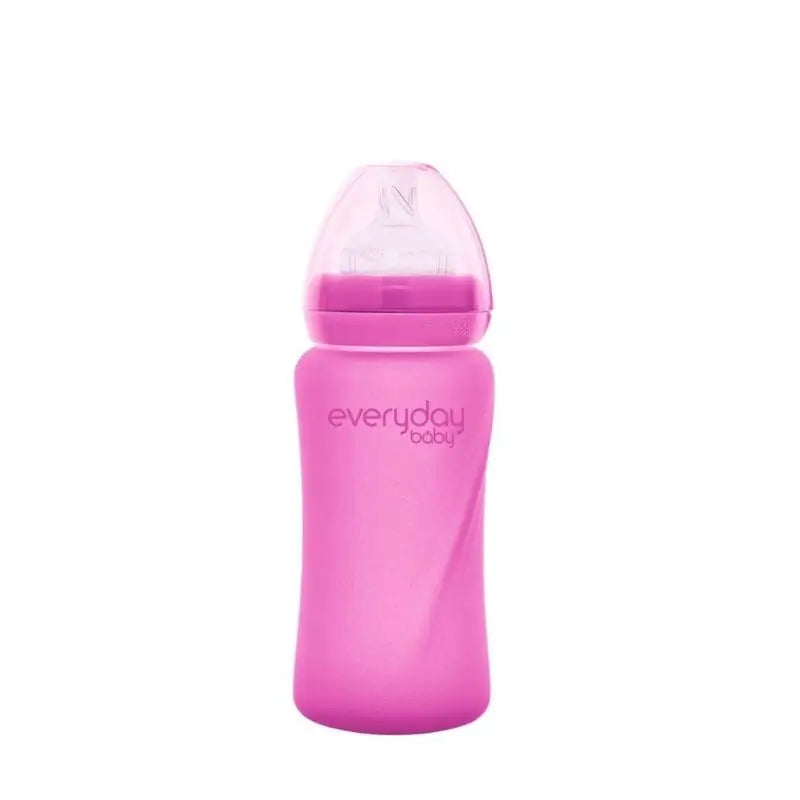 Joykids biberon di vetro 240 ml fucsia Thermos Everyday Baby
