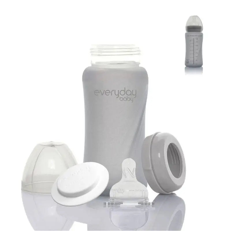 Joykids biberon in vetro 240 ml Everyday Baby Grey