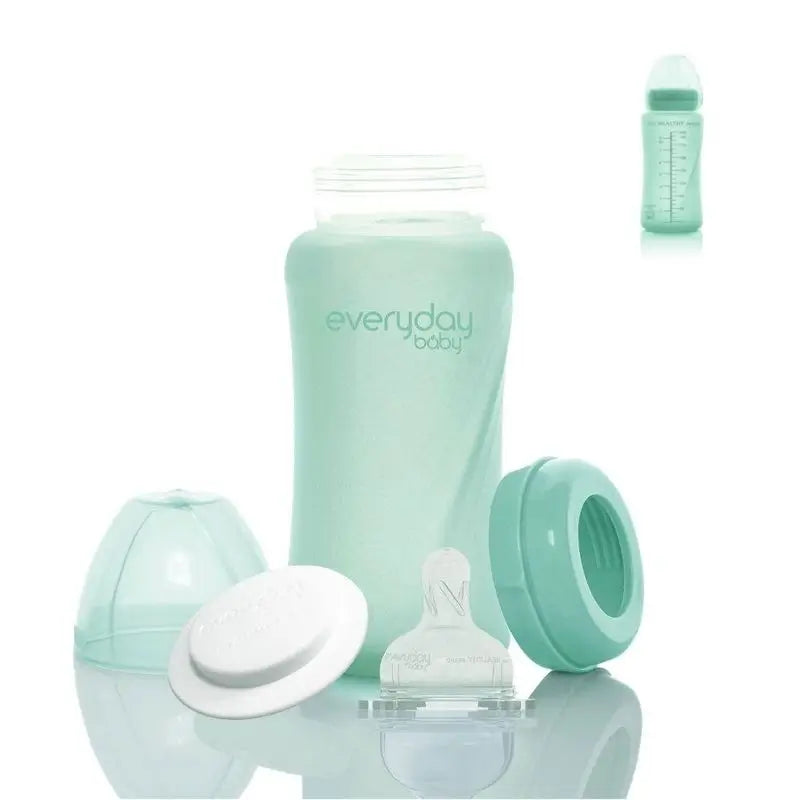 Joykids biberon di vetro 240 ml per bambini di tutti i giorni alla menta