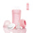 Joykids biberon di vetro 240 ml rosa chiaro Everyday Baby