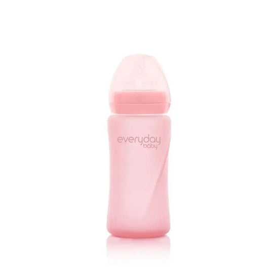 Joykids biberon di vetro 240 ml rosa chiaro Everyday Baby
