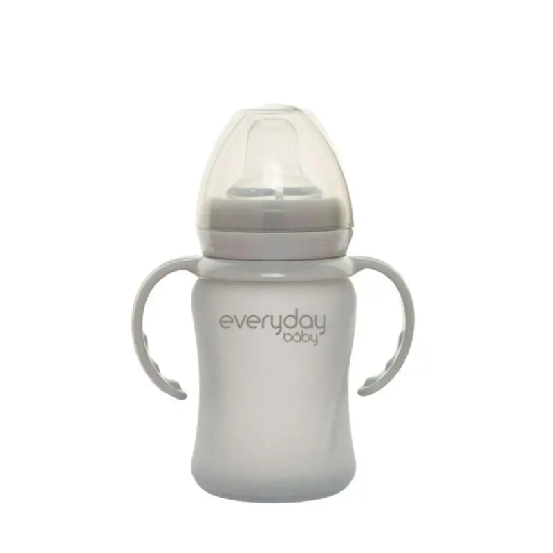 Joykids Tazza da allenamento in vetro da 150 ml, grigio, per tutti i giorni.