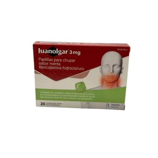 Juanolgar 3 Mg pastiglie al gusto di menta, 20 pastiglie
