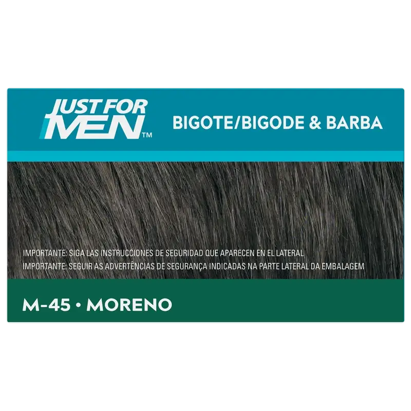 Solo per uomini Baffi e barba castana