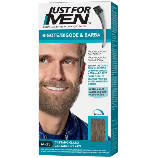 Just For Men Baffi e barba marrone chiaro