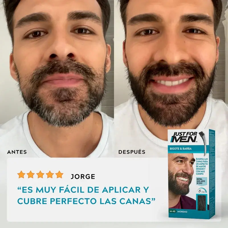 Just For Men Baffi e barba marrone scuro