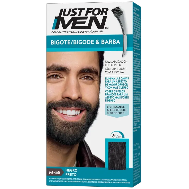 Just For Men Baffi e barba nero