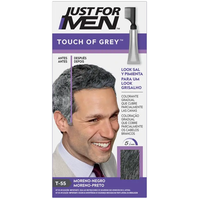 Just For Men Tocco di grigio marrone-nero