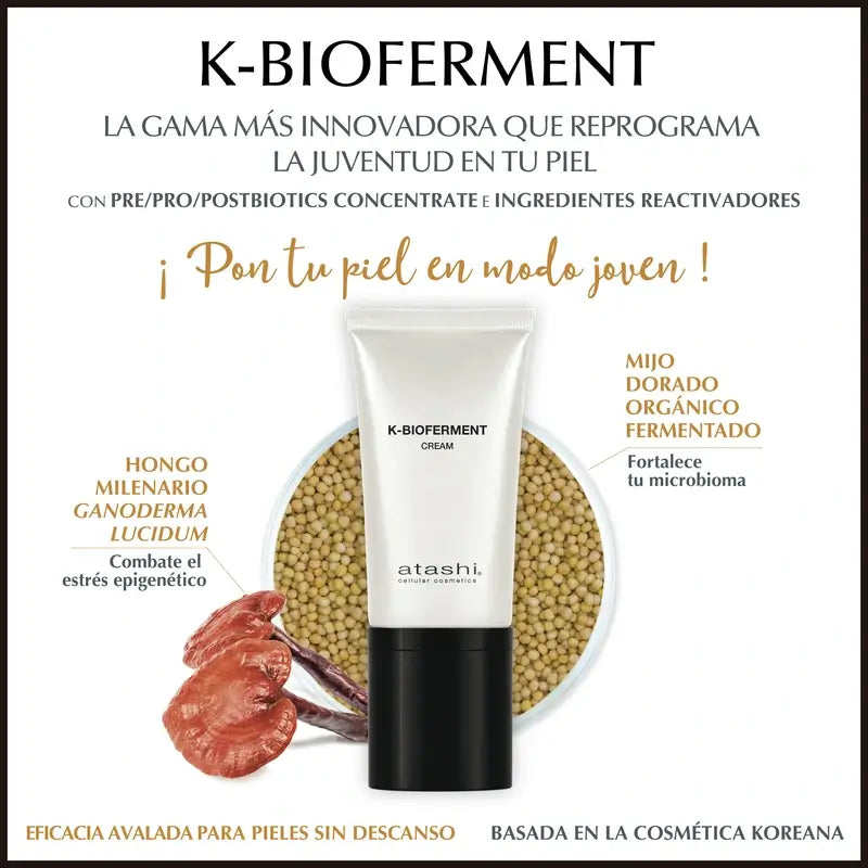 Atashi K-Bioferment Teraphy Crema da giorno Prebase Booster per la pelle 50ml