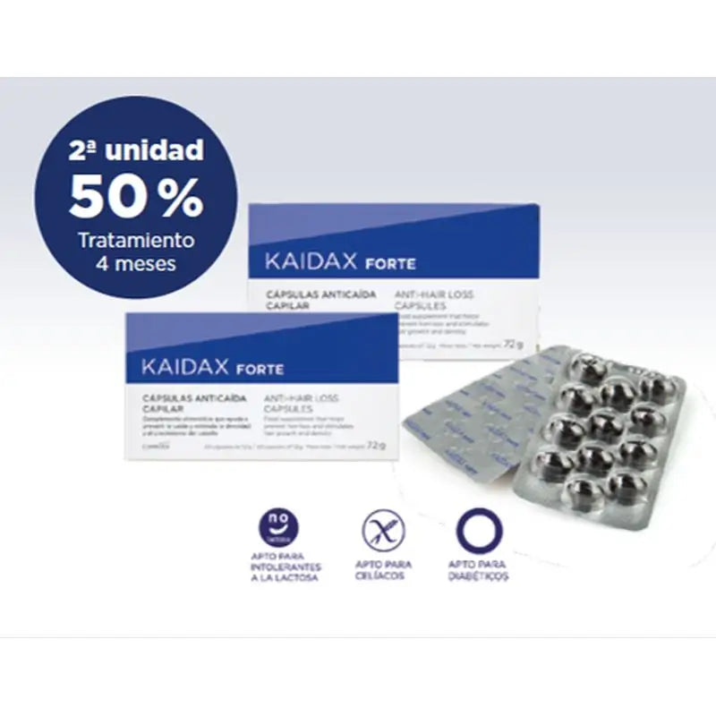 Kaidax Duplo Forte Perdita di capelli 2 x 60 capsule