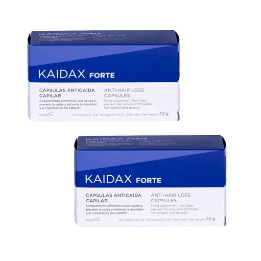 Kaidax Forte Anti-Caduta di Capelli, Confezione 2 x 60 Capsule