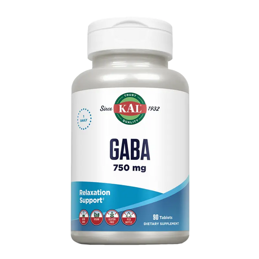 Solaray Gaba 750 Mg. 90 Tabs Kal
