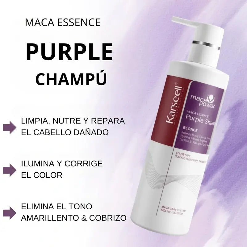 Karseell Shampoo per capelli viola , 500 ml