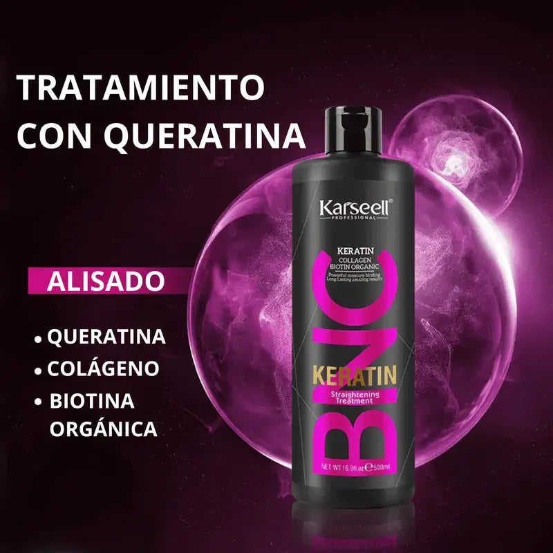Karseell piastra per capelli alla cheratina bianca, 500 ml