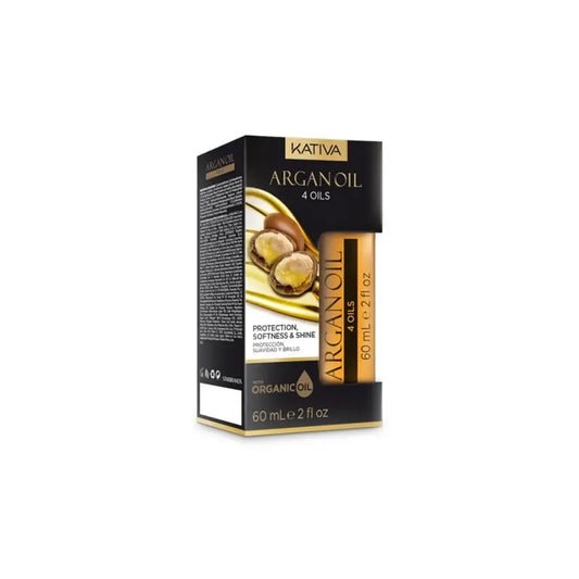 Kativa Olio di Argan per capelli 4 Oli X 60 Ml , 60 ml