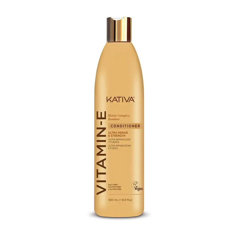 Kativa Balsamo Bambu alla vitamina E e alla biotina, 500 ml