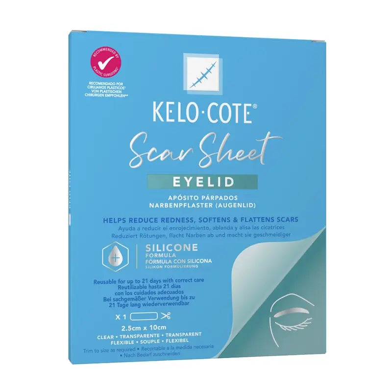 Kelo-Cote Medicazione per palpebra 2,5X10 cm, 1 pz.