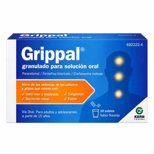 Grippal Soluzione orale al gusto di arancia 10 bustine di granuli