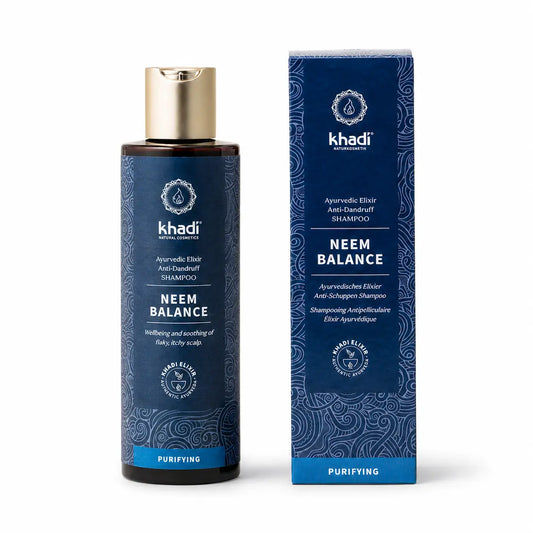 Shampoo equilibrante al neem Khadi 200 ml.