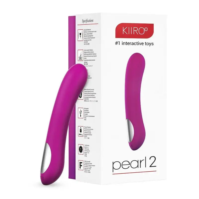 Kiiroo Pearl 2 Teledildonic Advanced G Spot Vibrator Lilac