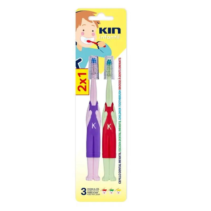 Spazzolino per bambini KIN KIN 2X1