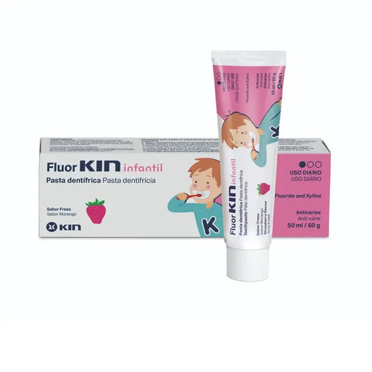 KIN Fluorkin Pasta di fragole per bambini 50 ml