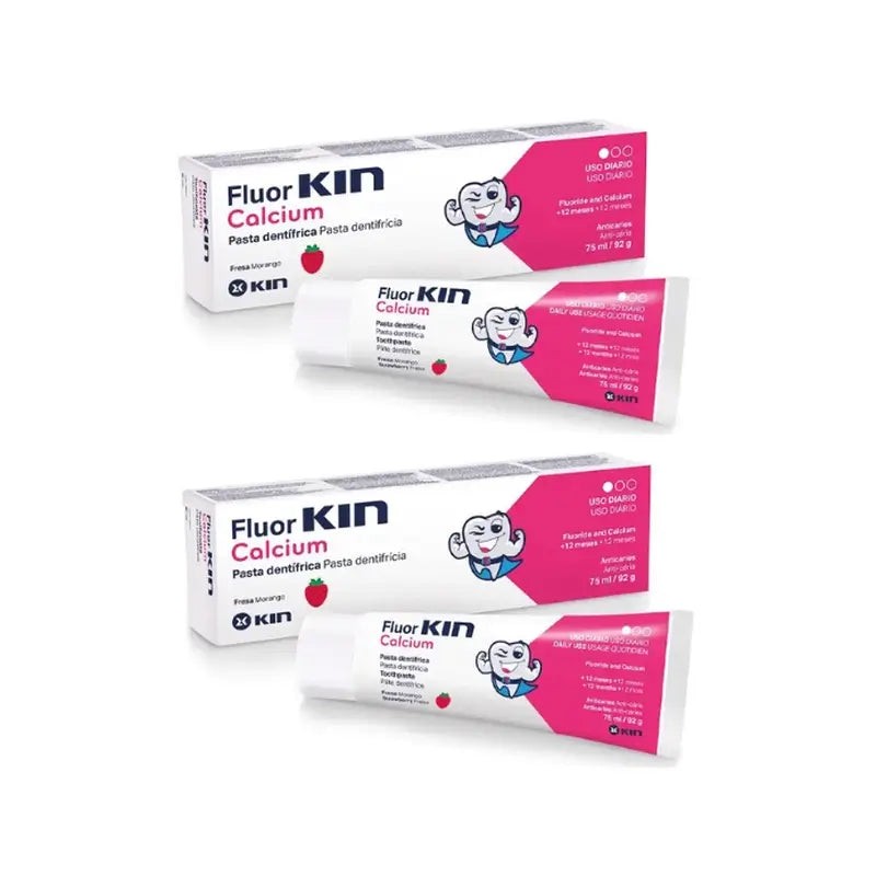 KIN FluorKIN Calcio in pasta Confezione da 2 x 75 ml