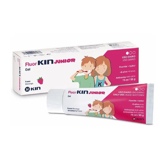 KIN FluorKIN Junior Gel alla fragola 75 ml
