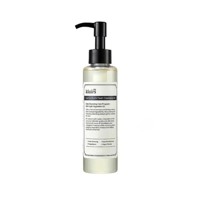 Klairs Detergente delicato all'olio nero fresco, 150 ml