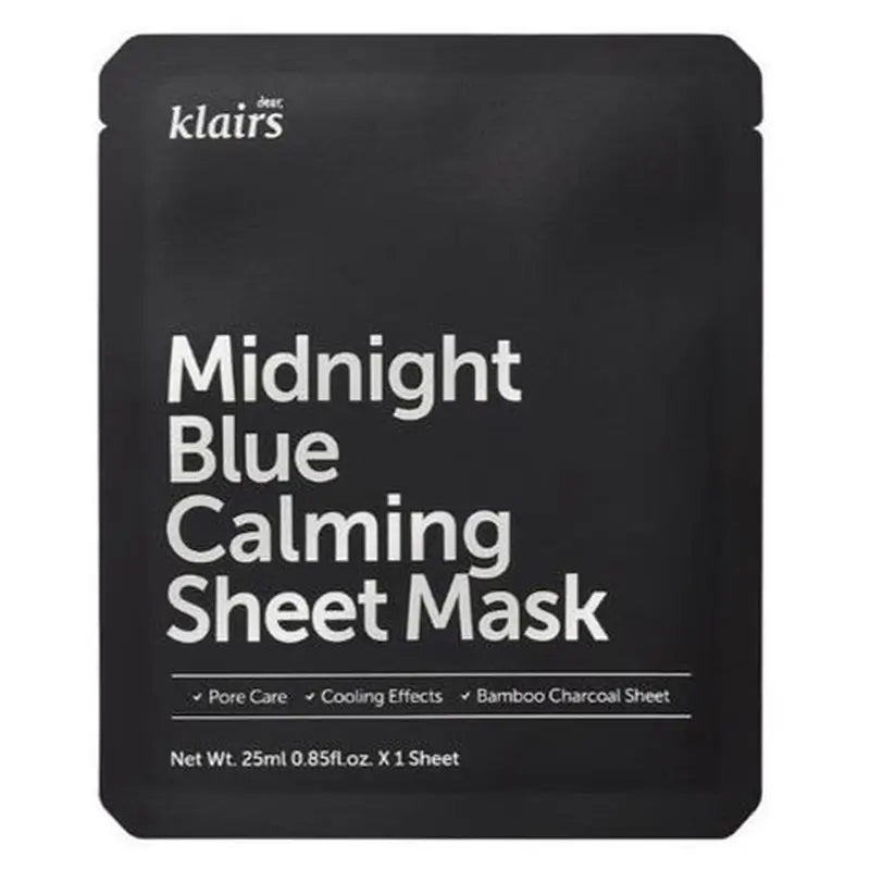 Klairs Midnight Blue - Maschera lenitiva, 25 ml