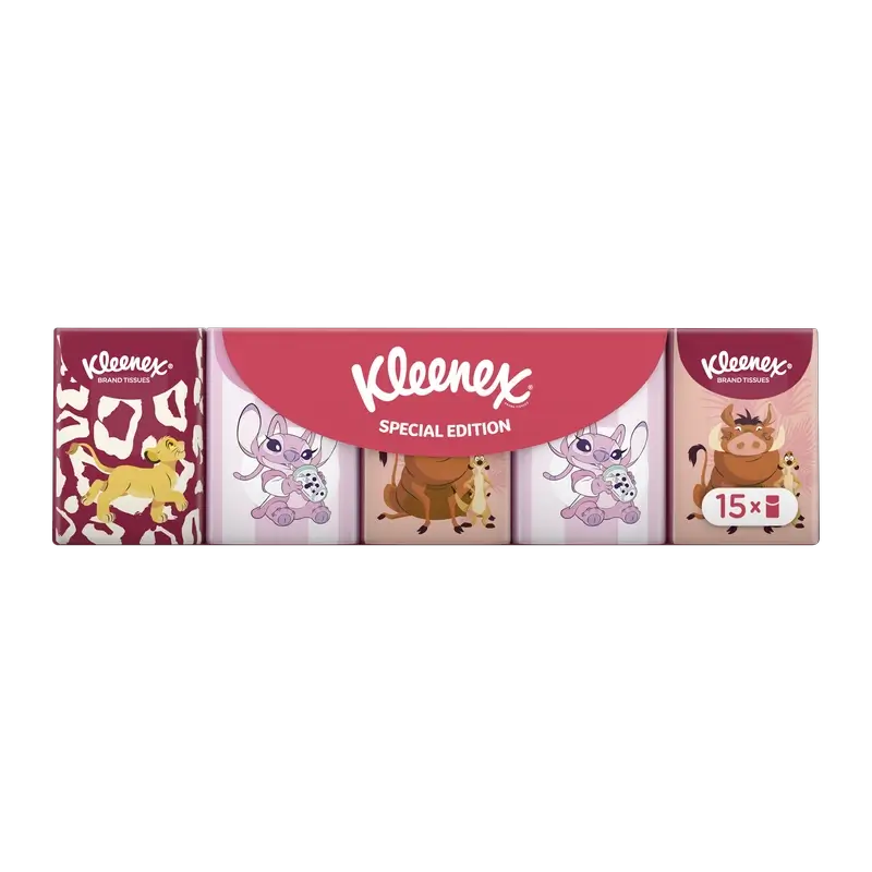 Kleenex Disney Tissue Pocket , 15 pezzi.