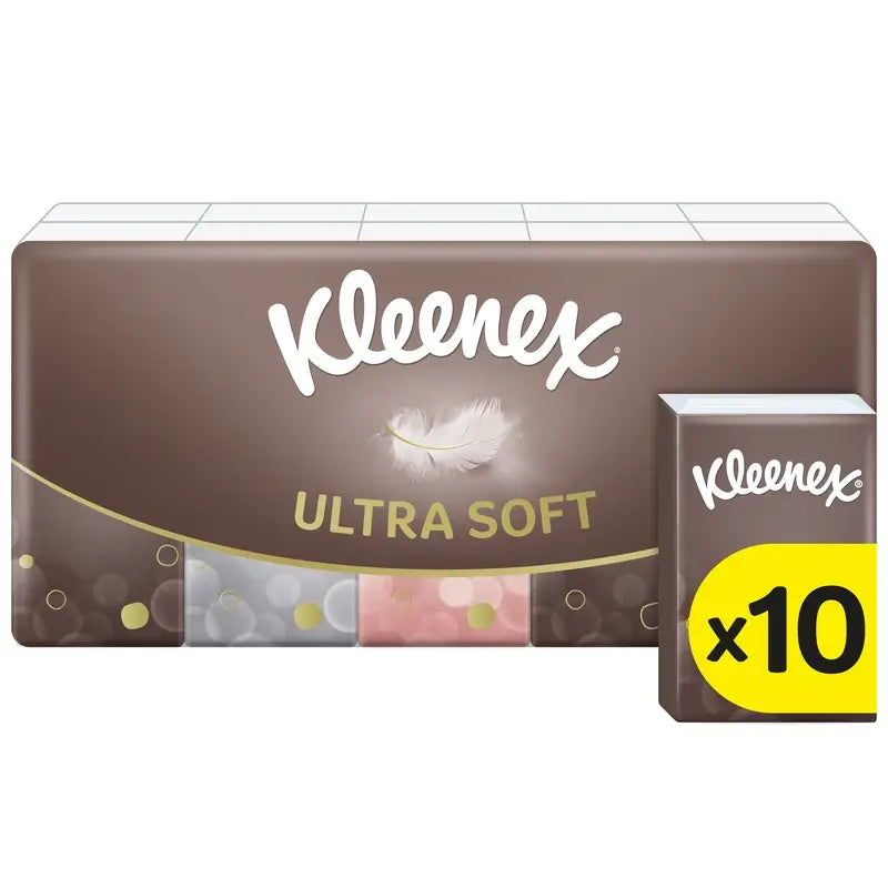 Kleenex Ultrasoft Mini Tissue Pocket , 10 pezzi.