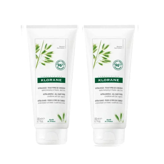 Klorane Balsamo Dopo Shampoo Latte d'Avena, 2X200 Ml