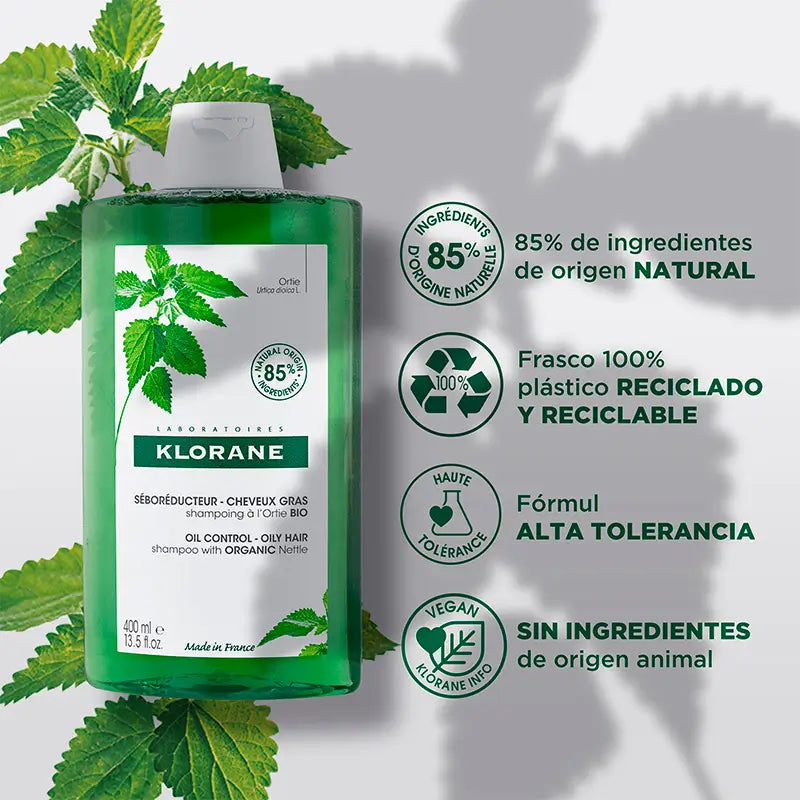 Klorane Shampoo all'ortica 400 ml
