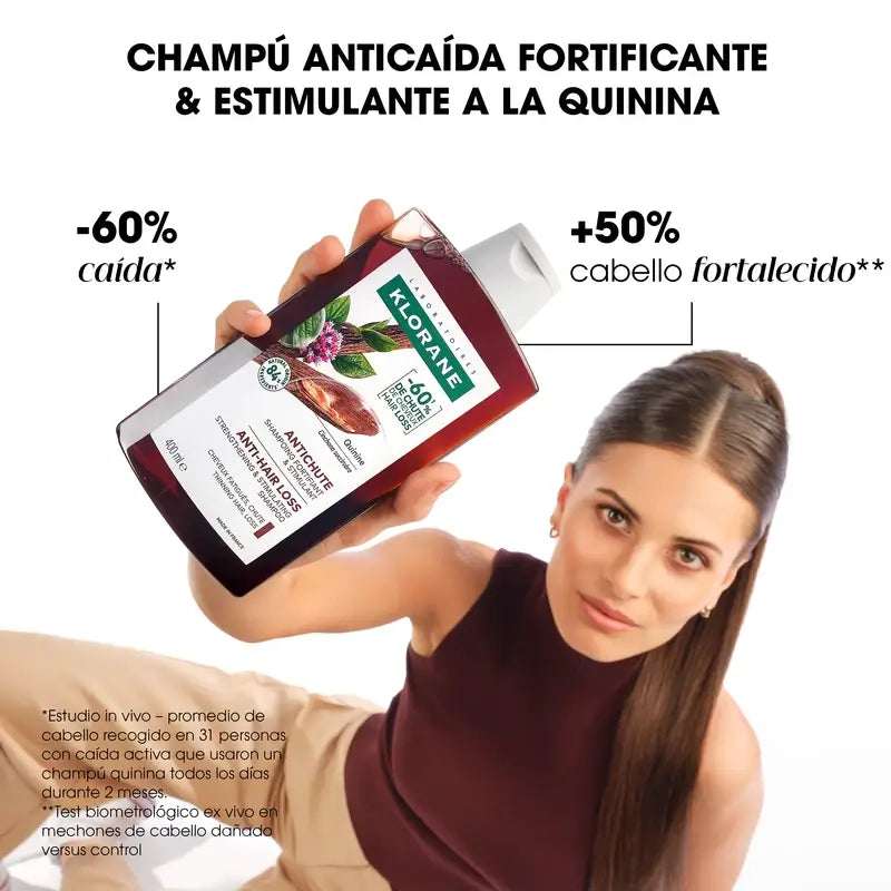 Klorane Shampoo biologico al chinino e alla stella alpina 400 ml