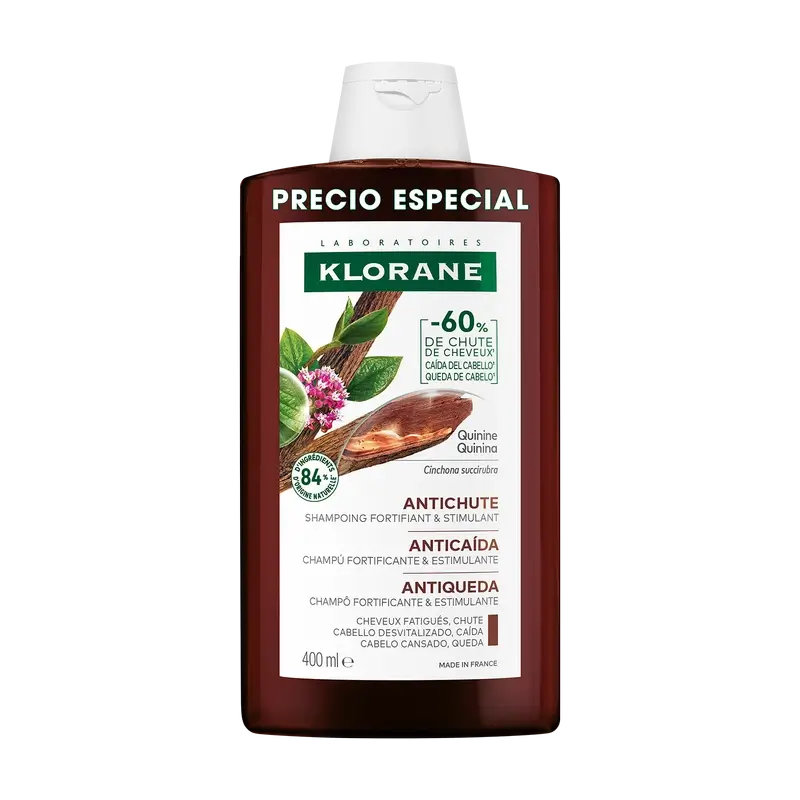 Klorane Shampoo biologico al chinino e alla stella alpina 400 ml